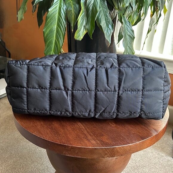 New QUILTED TOTE BAG CARRYALL Black 👜 - Picture 8 of 9